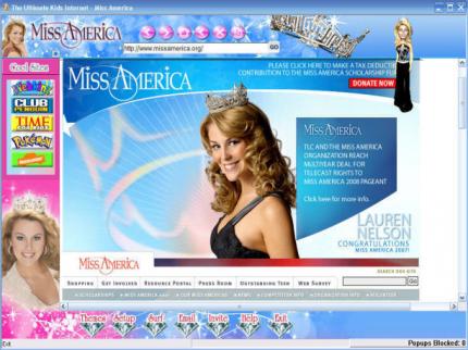 Miss America Web browser
